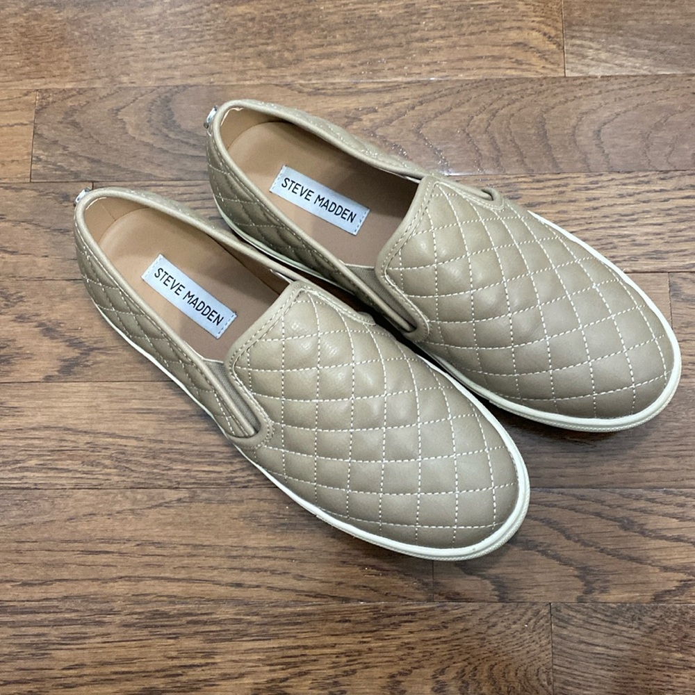 Steve Madden quilted slip on sneaker
